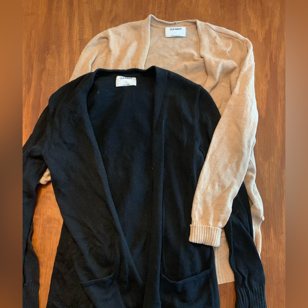 TWO Old Navy cardigans